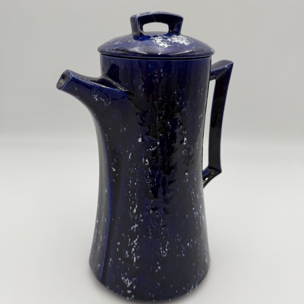 Vintage ARNEL's Splatter Pitcher‎ Blue Splatter Design Cottagecore Kitchen Decor
